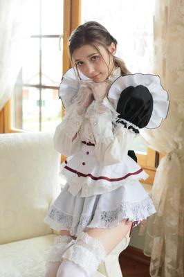 Mila A Tokyodoll - Busty French Maid in white lace