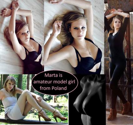 Modelo amadora Marta da Polónia