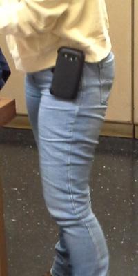 Coworkers tight jeans