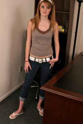 Faye Reagan sexy in the office