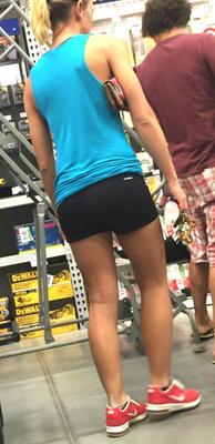 Workout spandex leggings and shorts