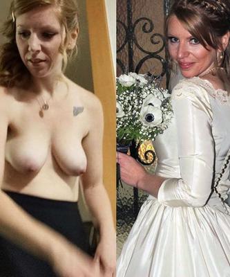 Las tetas de la esposa desnuda vestida se publican y ahora se muestran