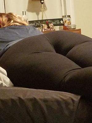 Calças de ioga com leggings de bunda grande