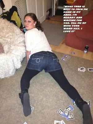 Captioned British Chav Slag will make you cum