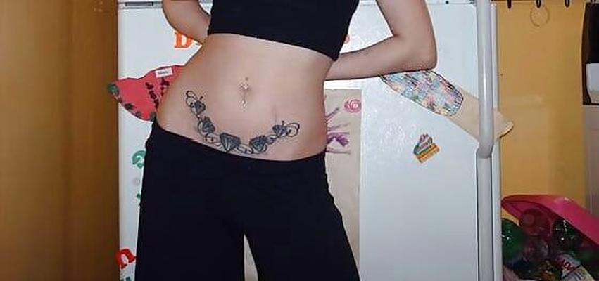 Minha tatuagem na barriga