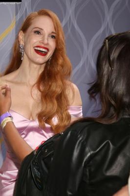 Jessica Chastain perfecta en rosa