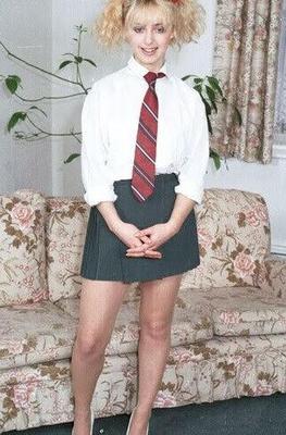 CARRIE - fiona cooper schoolgirl in tights