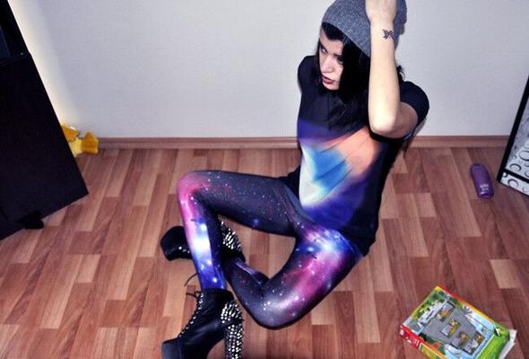 Leggings mezcla de galaxias