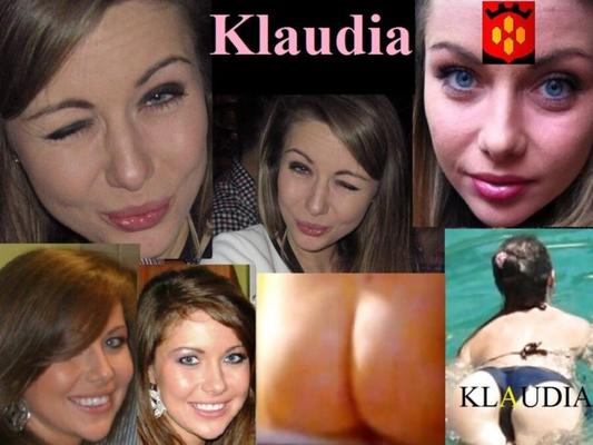 Rosto retardado de prostituta inconsciente Klaudia destruiu sua privacidade