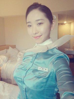 Amateur Korean Air Stewardess