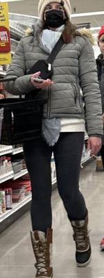 Grocery Store Sightings - Super Hot Masked MILF w/Leggings