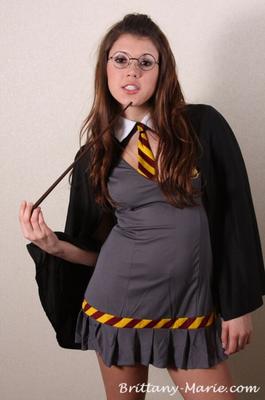 BrittanyMarie in a Sexy Wizard Costume