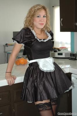 Blonde maid