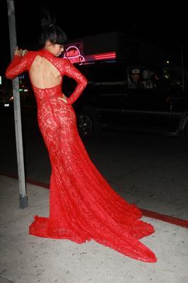 Bai Ling in very sexy red dress