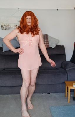 me in pink nighty