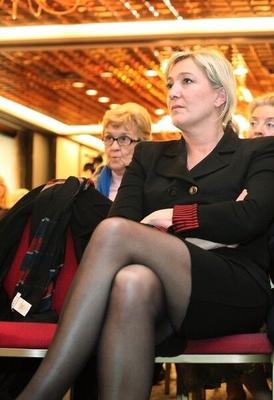 Me encantaría masturbarme a los pies de Marine Le Pen