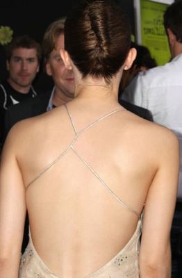 Emma Watson&#;s tits try to escape her dress