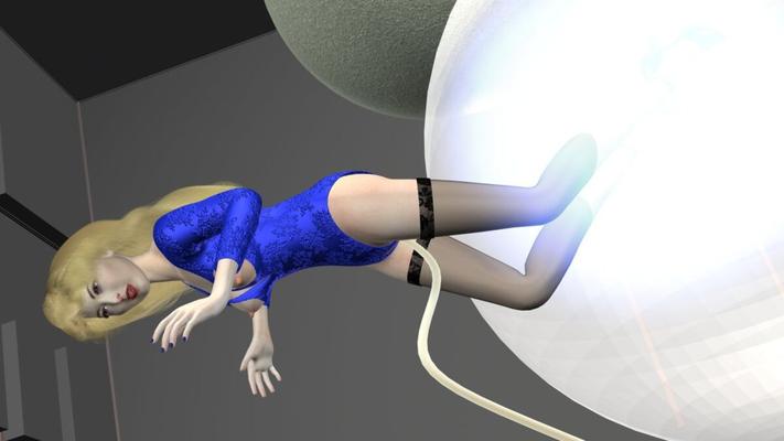 Hypnotizing Balloon (-Blue)-Angel in Leotard Pantyhose Heels