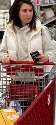 Target Sightings - Brunette MILF Shopping for Tampax Radiant