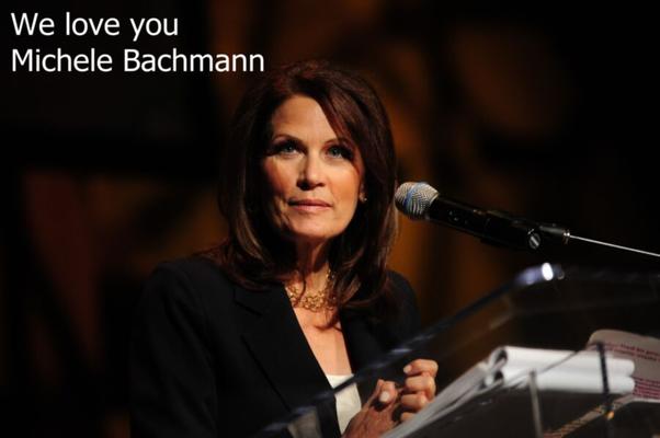 Eu desejo a conservadora Michele Bachmann