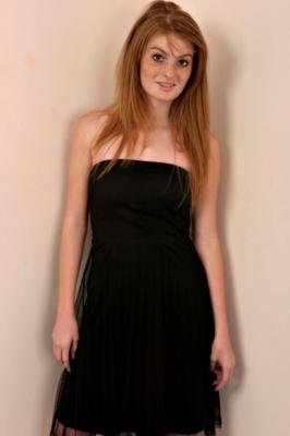 Faye Reagan black dress beauty