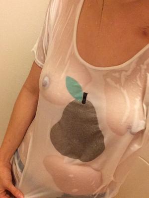 Asian-American Girlfriend Pai - Wet See-thru T-shirt