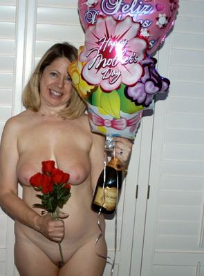 Busty MILF with Balloons