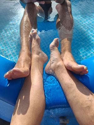 Showing off our Mature Feet Toes and Soles 2