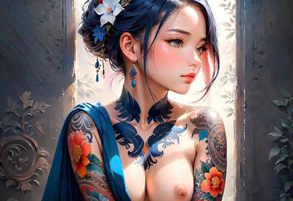 Garota de anime tatuada